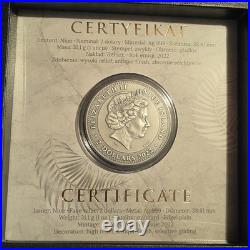 Mint of Poland 2022 Niue In Victoria 1 oz. 999 Silver Antique Finish Coin