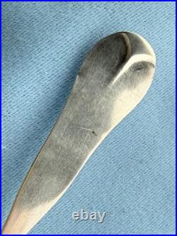 Mixed Lot Coin Silver 3 Soup or Desert Spoons Mixed Makers Mono 7 Inch 68 Grams