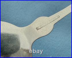 Mixed Lot Coin Silver 3 Soup or Desert Spoons Mixed Makers Mono 7 Inch 68 Grams