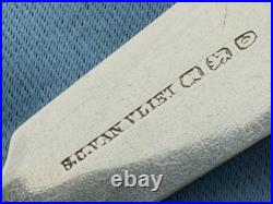 Mixed Lot Coin Silver 3 Soup or Desert Spoons Mixed Makers Mono 7 Inch 68 Grams