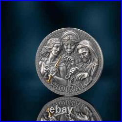Moirai The Great Greek Mythology 1 oz Antique finish Silver Coin Cameroon 2025