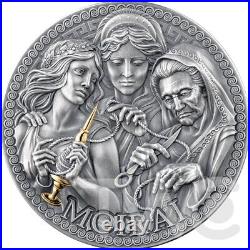 Moirai The Great Greek Mythology 1 oz Antique finish Silver Coin Cameroon 2025 Moirai The Great Greek Mythology 1 oz Antique finish Silver Coin Cameroon 2025