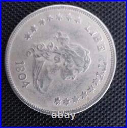 Moneda de one dollar silver 1804