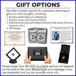 Moon Goddess Denarius 42BC Ancient Roman Republic Silver Coin Clodius Diana