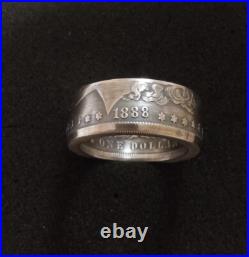 Morgan Dollar Coin Ring. Sizes 10 To 14. From 1878 To 1904