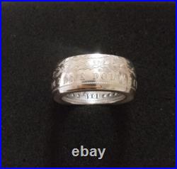 Morgan Dollar Coin Ring. Sizes 10 To 14. From 1878 To 1904