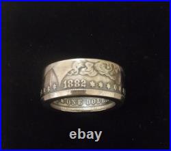 Morgan Dollar Coin Ring. Sizes 10 To 14. From 1878 To 1904