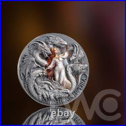 Mythical Hydra The Dragonology 2 oz Antique finish Silver Coin CFA Cameroon 2025 Mythical Hydra The Dragonology 2 oz Antique finish Silver Coin CFA Cameroon 2025