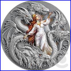 Mythical Hydra The Dragonology 2 oz Antique finish Silver Coin CFA Cameroon 2025 Mythical Hydra The Dragonology 2 oz Antique finish Silver Coin CFA Cameroon 2025