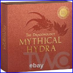 Mythical Hydra The Dragonology 2 oz Antique finish Silver Coin CFA Cameroon 2025 Mythical Hydra The Dragonology 2 oz Antique finish Silver Coin CFA Cameroon 2025
