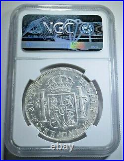 NGC AU Detail 1809 Spanish Mexico Silver 8 Reales Antique Colonial Dollar Coin