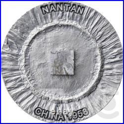 Nantan Meteorite Geography 50 g Antique finish Silver Coin CFA Cameroon 2025