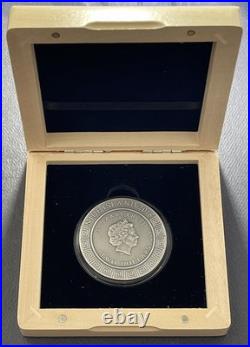 Niue 2018 $2 2oz Antique Finish High Relief Silver Coin Perseus-Mintage 650