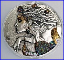 Niue 2022 Medusa Antique Finish $2 silver coin 50 gram Mintage of 250