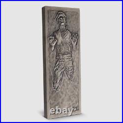 Niue 2022 Star Wars Han SoloT in Carbonite 3 OZ Silver Antique Coin Presale