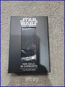 Niue- 2022- Star Wars- Han SoloT in Carbonite 3 OZ Silver Antique Finish Coin
