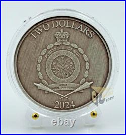 Niue 2024 Theseus Greek Mythology 1 Oz Silver Coin Antique Finish