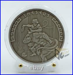 Niue 2024 Theseus Greek Mythology 1 Oz Silver Coin Antique Finish