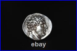 Old Ancient Greek Pergamon Silver Coin Tetradrachm Philetairos 282-263 BC