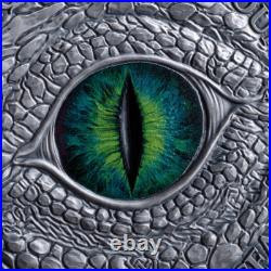 Oriental Lung 2 oz Antique finish Silver Coin 2000 Francs CFA Cameroon 2024