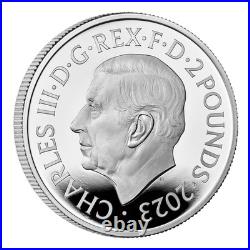 Own the Legacy QEII Last & King Charles III First Silver Britannia 2023 £2