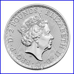 Own the Legacy QEII Last & King Charles III First Silver Britannia 2023 £2