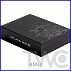 Oxford Captains of Fortune 2 oz Antique finish Silver Coin 5$ Barbados 2024