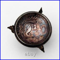 Peruvian Silver Figural Llama Salt Dish Coin Bowl