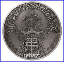 Phenomenon 5 oz Nikola Tesla Antiqued 999 Silver Coin 2023 Niue 300 Mintage Phenomenon 5 oz Nikola Tesla Antiqued 999 Silver Coin 2023 Niue 300 Mintage