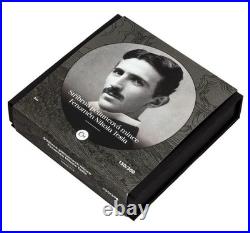 Phenomenon 5 oz Nikola Tesla Antiqued 999 Silver Coin 2023 Niue 300 Mintage Phenomenon 5 oz Nikola Tesla Antiqued 999 Silver Coin 2023 Niue 300 Mintage