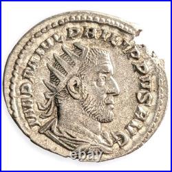 Philip I The Arab 244-247 AD AR Antoninianus Roman Empire Adventus Avgg Coin 16K
