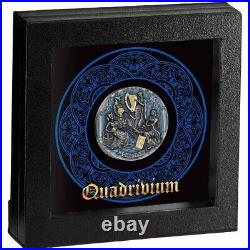 Quadrivium 2 oz Antique finish Silver Coin 2000 Francs CFA Cameroon 2022