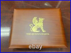 Queens Beast Silver Coin 2 Sets All 11 Colorized & 10 Antiqued withC. O. A Rare