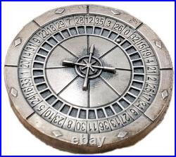 RARE 65 Grams Silver LADY LUCK HR Antique Finish Coin, 25 Pieces Minted