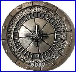 RARE 65 Grams Silver LADY LUCK HR Antique Finish Coin, 25 Pieces Minted