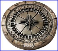 RARE 65 Grams Silver LADY LUCK HR Antique Finish Coin, 25 Pieces Minted