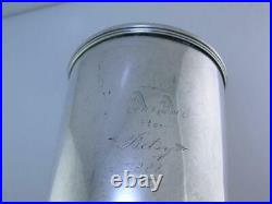 RARE Coin Silver ASA BLANCHARD Mint Julep Cup LEXINGTON KY Kentucky c1808-1838