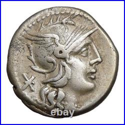 ROMA/Elephant Head RARE no Bell, PAX in Two Horse Chariot Roman Coin Caecilia 38