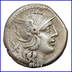 ROMA/Elephant Head RARE no Bell, PAX in Two Horse Chariot Roman Coin Caecilia 38