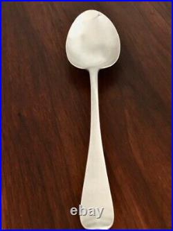 Rare 18th C. Early Colonial Coin Silver Rattail Dessert Spoon