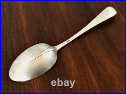 Rare 18th C. Early Colonial Coin Silver Rattail Dessert Spoon