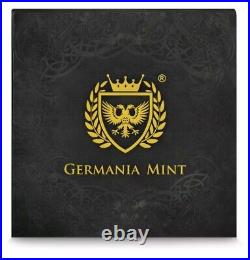 Rare 2 Oz Silver Germania Mint Gods TÝR Antique Finish Colored Cast Bar