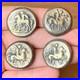 Rare-Ancient-Greek-4-Coins-King-Riding-Horse-Bronze-440-404-Bc-Authentic-Antique-01-bh