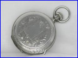 Rare Antique 1887 Antique 16s Elgin Stag Coin Silver Pocket Watch, Serviced