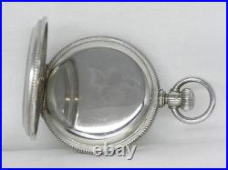 Rare Antique 1887 Antique 16s Elgin Stag Coin Silver Pocket Watch, Serviced