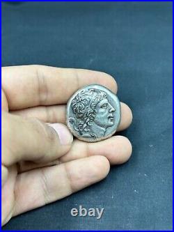 Rare Antique Ancient Near Eastern Alexander the Great vintage silver coin