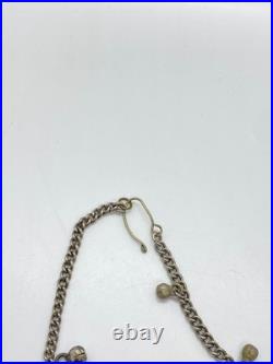 Rare Antique Ottoman Silver Coin Necklace Constantinople 1222 AH 1807 AD Vintage