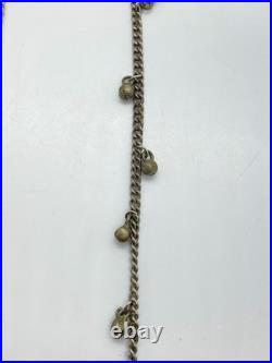 Rare Antique Ottoman Silver Coin Necklace Constantinople 1222 AH 1807 AD Vintage