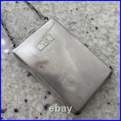 Rare Antique Sterling Silver Ladies Coin Purse Chatelaine Must See