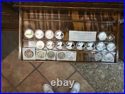 Rare Antique, Vintage Huge coin collection Lot with cabinet over 1650 coins. WOW